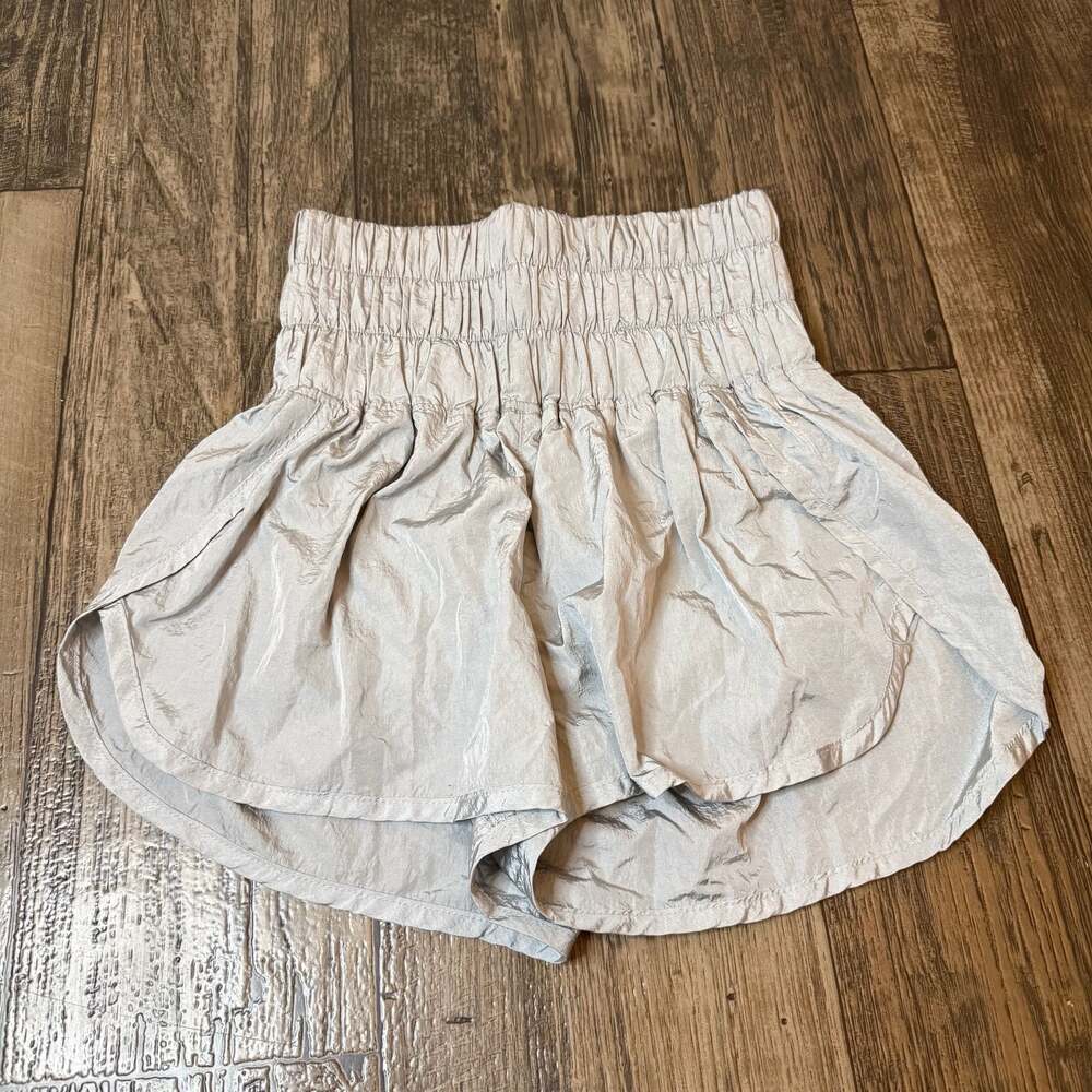 FP Movement The Way Home Shiny High-Waisted Shorts XS